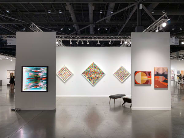 Installation view of booth at Seattle Art Fair
