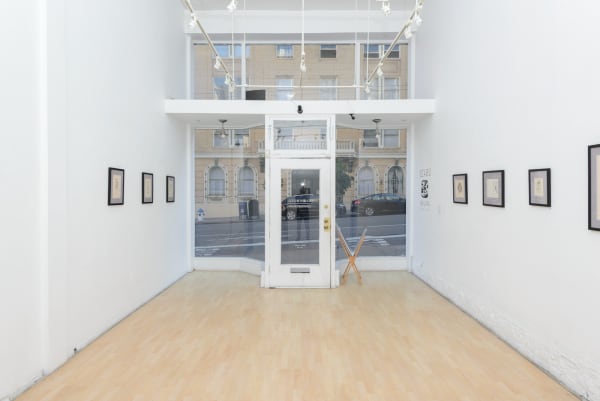 Installation view of artist Ozabu's solo exhibition Meguru at Hashimoto Contemporary, San Francisco.