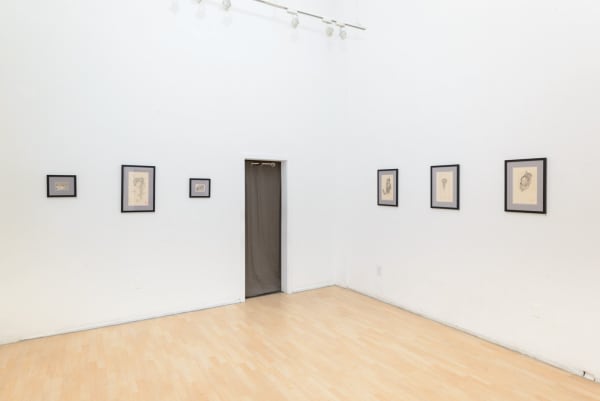 Installation view of artist Ozabu's solo exhibition Meguru at Hashimoto Contemporary, San Francisco.