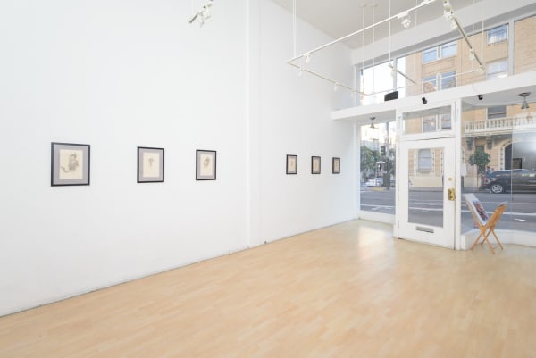 Installation view of artist Ozabu's solo exhibition Meguru at Hashimoto Contemporary, San Francisco.