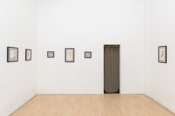 Installation view of artist Ozabu's solo exhibition Meguru at Hashimoto Contemporary, San Francisco.