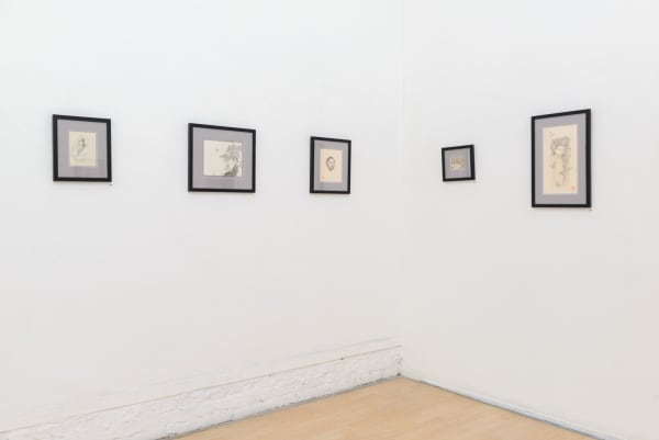 Installation view of artist Ozabu's solo exhibition Meguru at Hashimoto Contemporary, San Francisco.