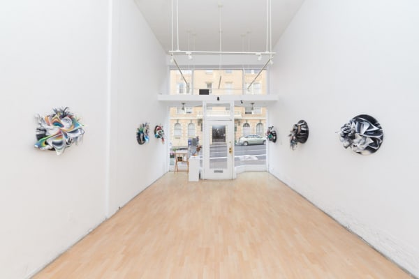 Installation image from Crystal Wagner's "Axiom" at Hashimoto Contemporary SF