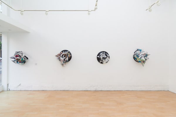 Installation image from Crystal Wagner's "Axiom" at Hashimoto Contemporary SF