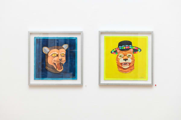 Installation image from Stacey Rozich's exhibition "Floating Worlds" at Hashimoto Contemporary SF