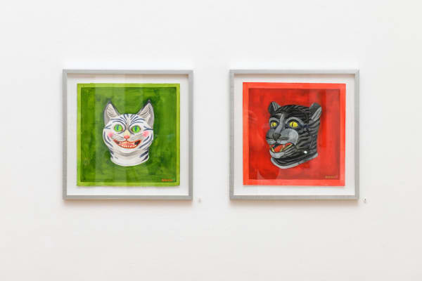 Installation image from Stacey Rozich's exhibition "Floating Worlds" at Hashimoto Contemporary SF