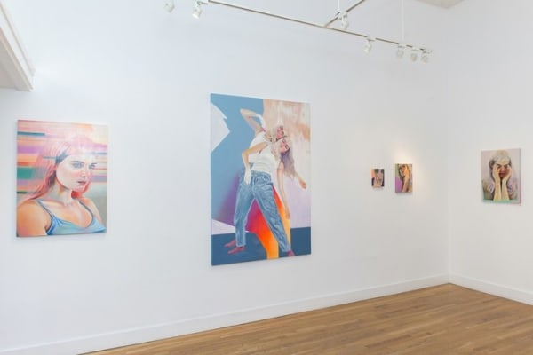 Installation image from Martine Johanna's exhibition "Dancer" at Hashimoto Contemporary SF