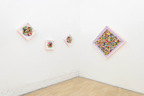 Installation image from Sean Newport's "The Garden" exhibition at Hashimoto Contemporary SF