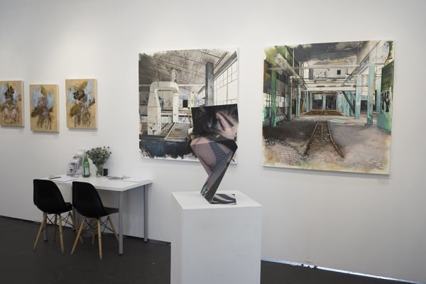 Installation detail of Art Market SF