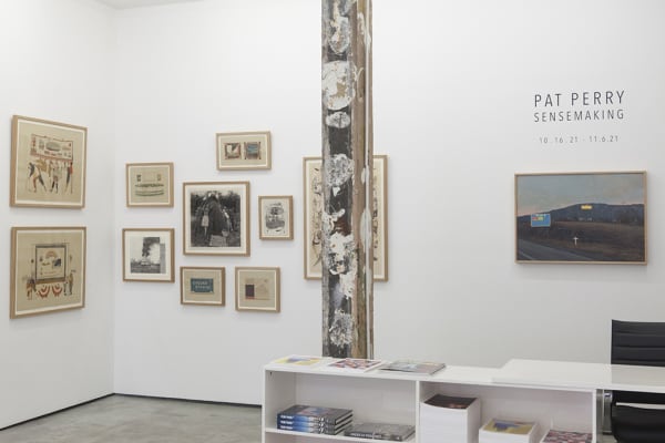 Installation image of Pat Perry's exhibition "Sensemaking" at Hashimoto Contemporary NYC