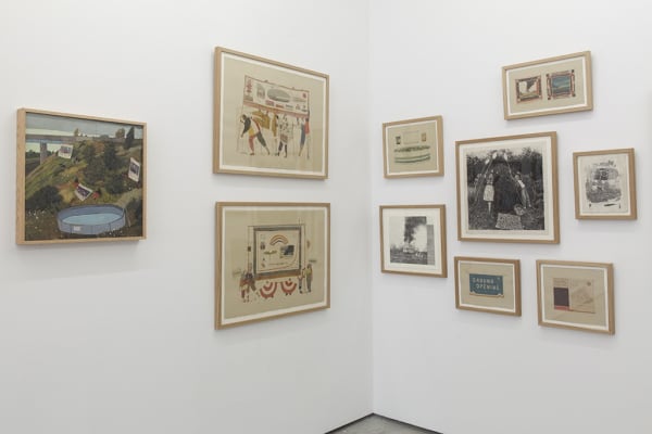 Installation image of Pat Perry's exhibition "Sensemaking" at Hashimoto Contemporary NYC