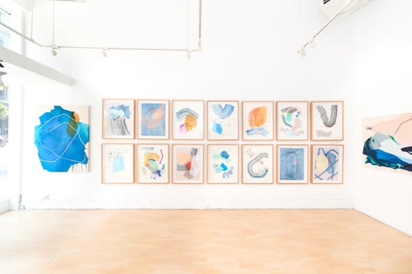 Installation image from Heather Day's "Keep Still" at Hashimoto Contemporary SF
