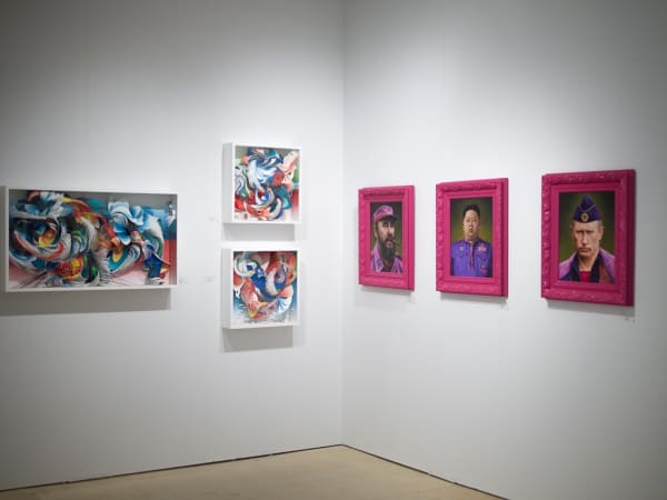 Installation image of booth at Scope Miami Beach 2014
