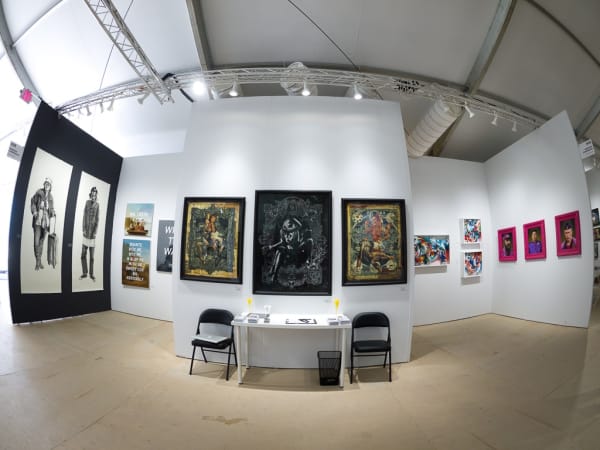 Installation image of booth at Scope Miami Beach 2014