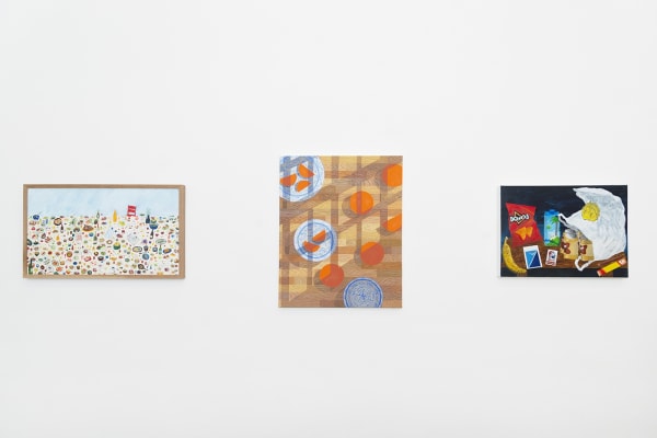 a photo of the gallery installation of Potluck