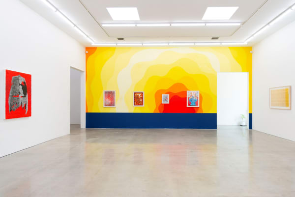 Installation shot of Andrew Schoultz Decade: 2011 - 2021 at Hashimoto Contemporary Los Angeles
