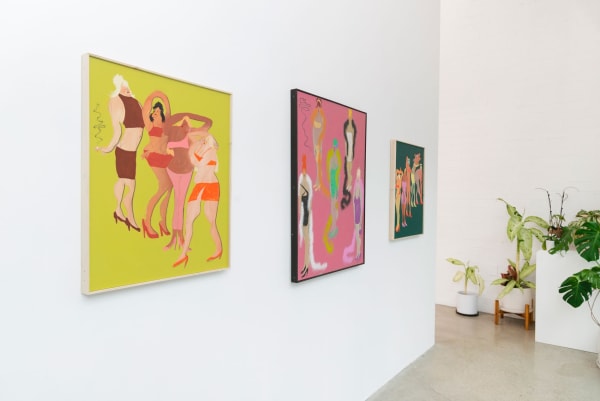 Installation image of Somebody group exhibition at Hashimoto Contemporary LA 
