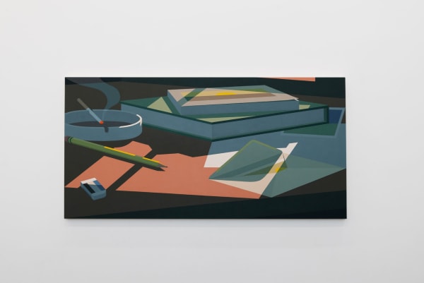 Installation view of Adrian Kay Wong's painting Desk