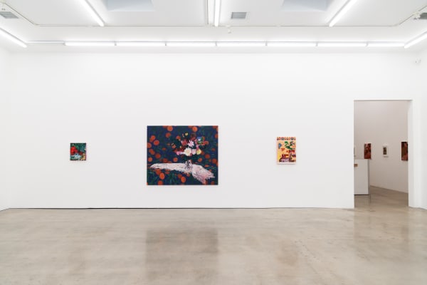 Installation image of Francisco Diaz Scotto's solo exhibition "Where Dreams Touch Ground" at Hashimoto Contemporary Los Angeles