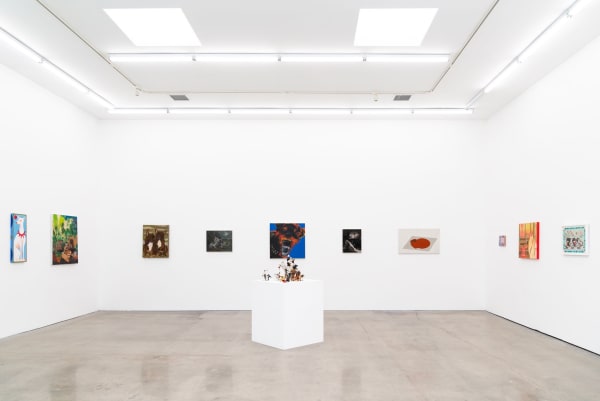 Installation photo of For the Love of Dogs group exhibition at Hashimoto Contemporary LA 