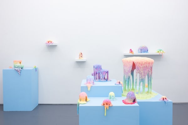 installation view of Dan Lam sculpture exhibition 