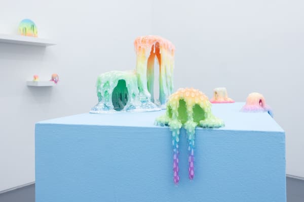 installation view of Dan Lam sculpture exhibition 