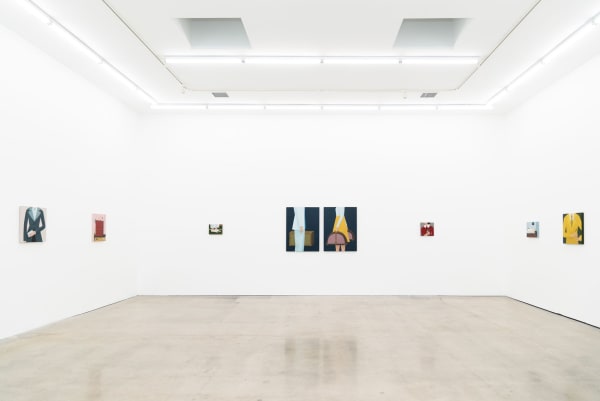 Installation image of Angela Burson's exhibition Travelers at Hashimoto Contemporary Los Angeles.