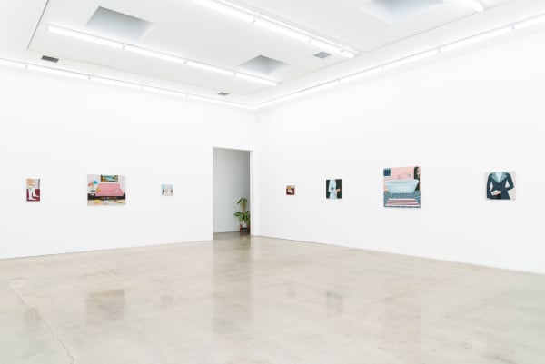 Installation image of Angela Burson's exhibition Travelers at Hashimoto Contemporary Los Angeles.