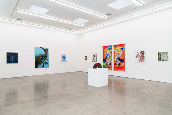 Installation images of group exhibition Weird West at Hashimoto Contemporary Los Angeles