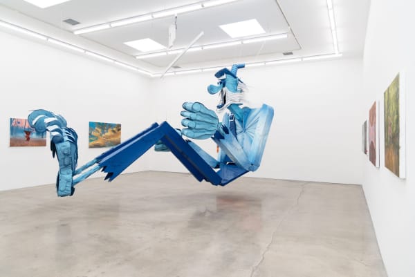 Installation view of Wayne White's exhibition at Hashimoto Contemporary Los Angeles