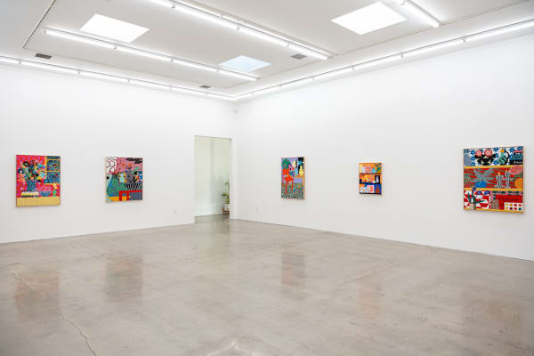 Installation image of Mary Finlayson's artwork at Hashimoto Contemporary Los Angeles