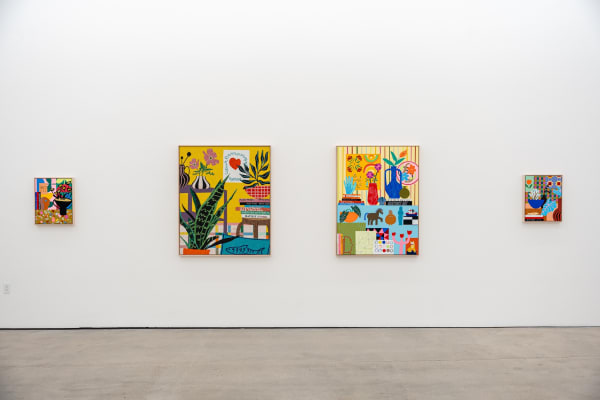 Installation image of Mary Finlayson's artwork at Hashimoto Contemporary Los Angeles