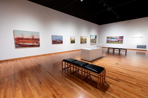 Installation image of Pat Perry's work at the Fort Wayne Museum of Art