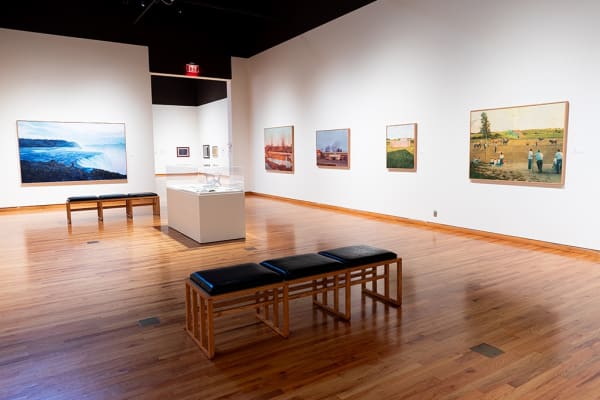 Installation image of Pat Perry's work at the Fort Wayne Museum of Art