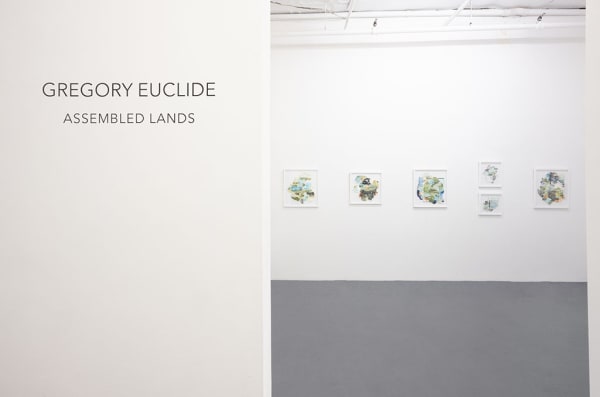Installation view of Gregory Euclide's Assembled Lands