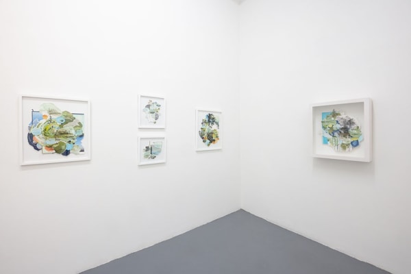 Installation view of Gregory Euclide's Assembled Lands