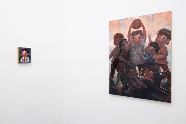 Installation view of "Back To School" by Giorgiko