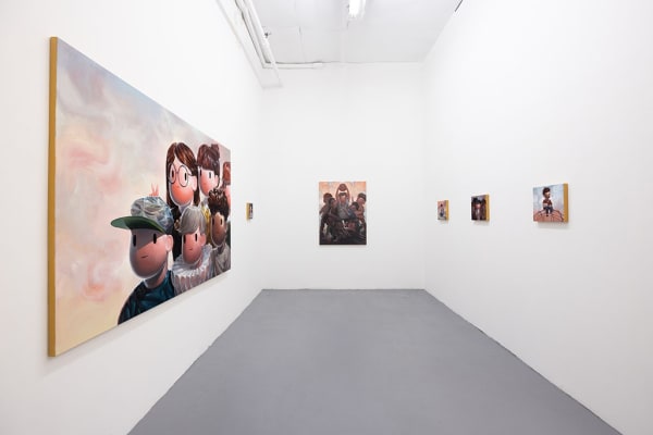Installation view of "Back To School" by Giorgiko