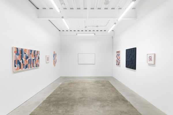 Installation view of artist Scott Albrecht's solo exhibition "What Holds Us" at Hashimoto Contemporary, San Francisco