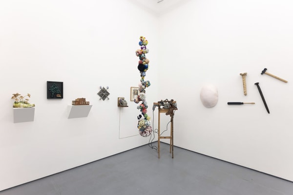 Install photo of gallery during "The Invisible Dog Goes for a Walk" group exhibition