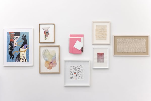 Install photo of gallery during "The Invisible Dog Goes for a Walk" group exhibition