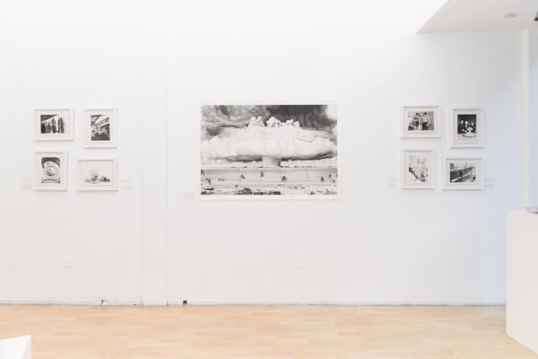 Installation image from Joel Daniel Phillips' "Hazards May Be Present II" at Hashimoto Contemporary SF