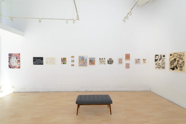 Installation view of "Friends & Family" group show in SF