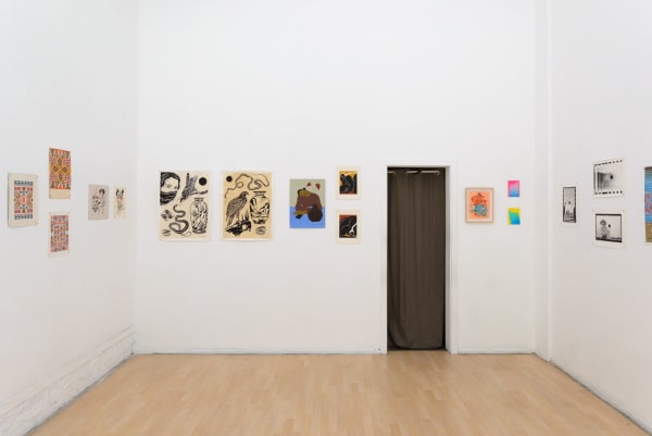 Installation view of "Friends & Family" group show in SF