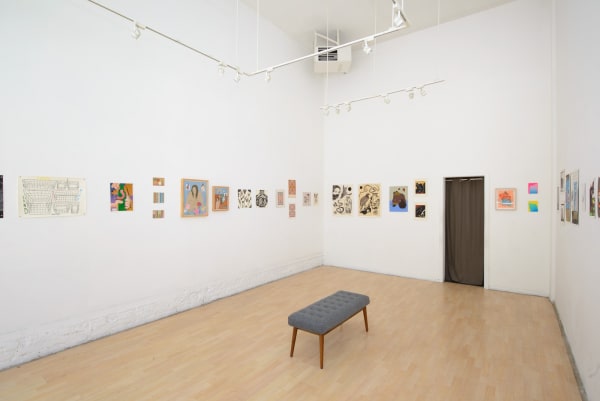 Installation view of "Friends & Family" group show in SF