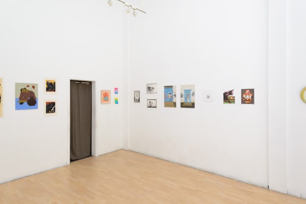 Installation view of "Friends & Family" group show in SF
