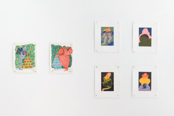 Installation view of "Friends & Family" group show in SF