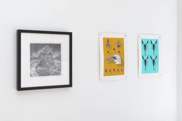 Installation view of "Friends & Family" group show in SF