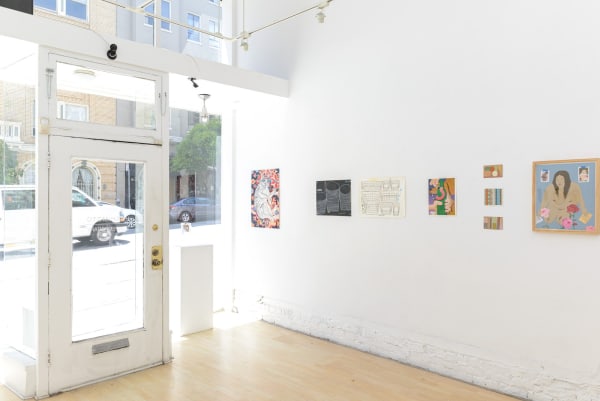 Installation view of "Friends & Family" group show in SF