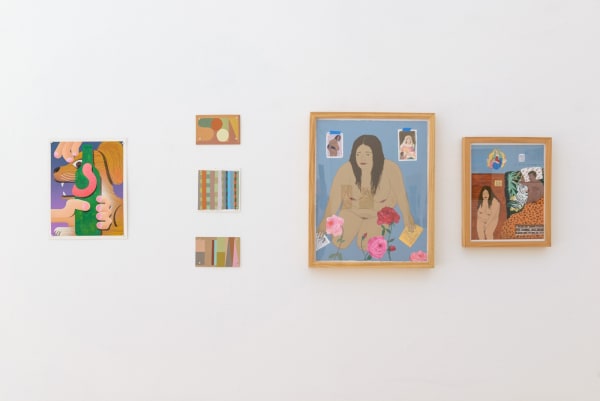 Installation view of "Friends & Family" group show in SF